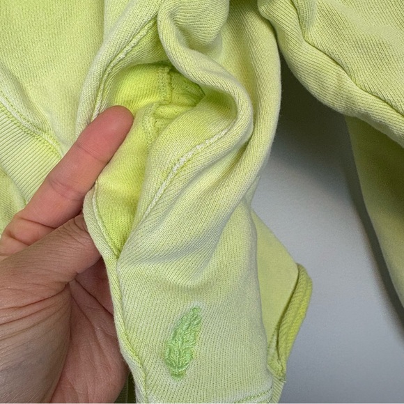 Free People Go For Gold Reversible Pullover Sweatshirt Sz S Key Lime Green - Picture 13 of 15